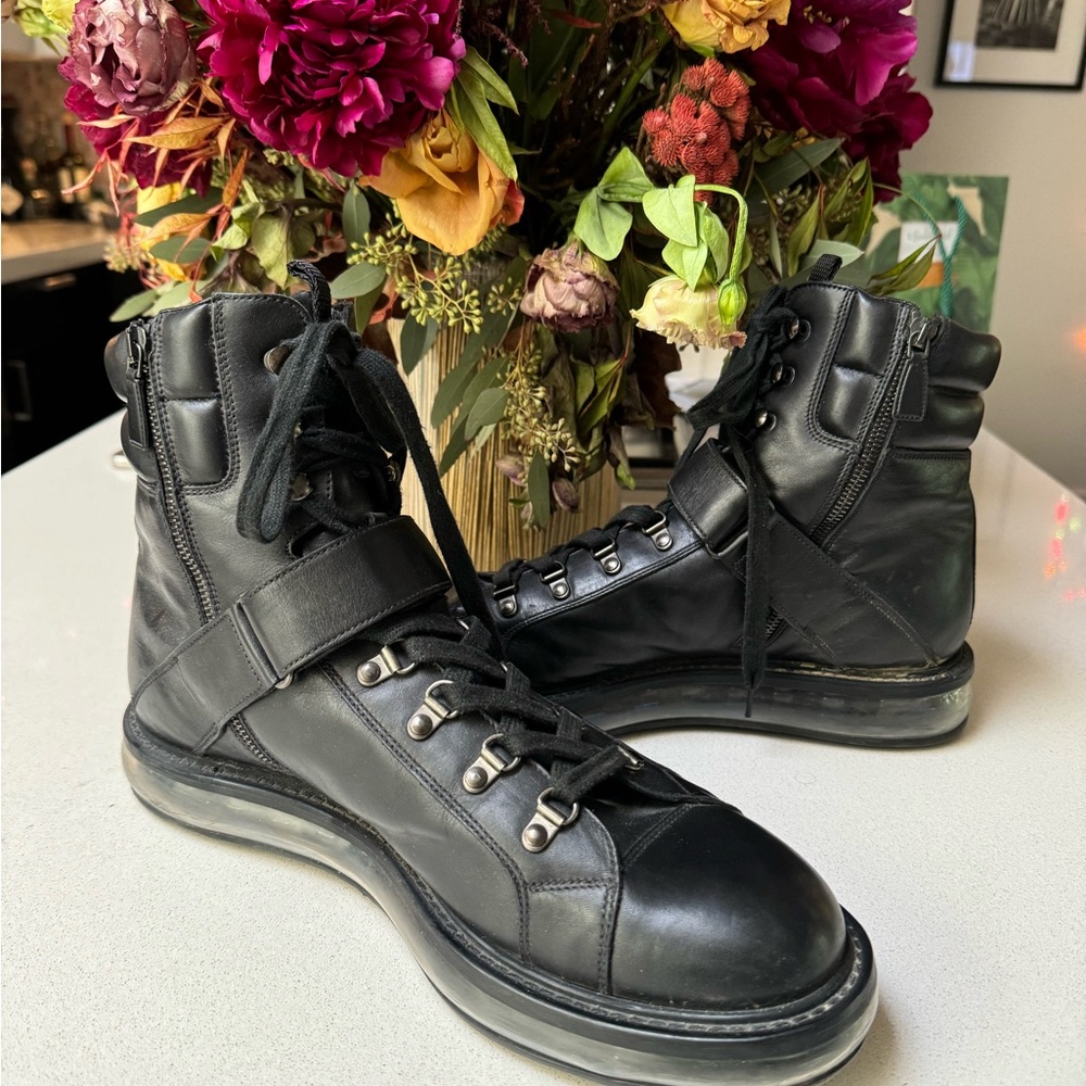 Prada Leather Lace up boots - Picture 5 of 10